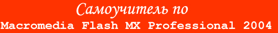 Самоучитель по Macromedia Flash MX Professional 2004